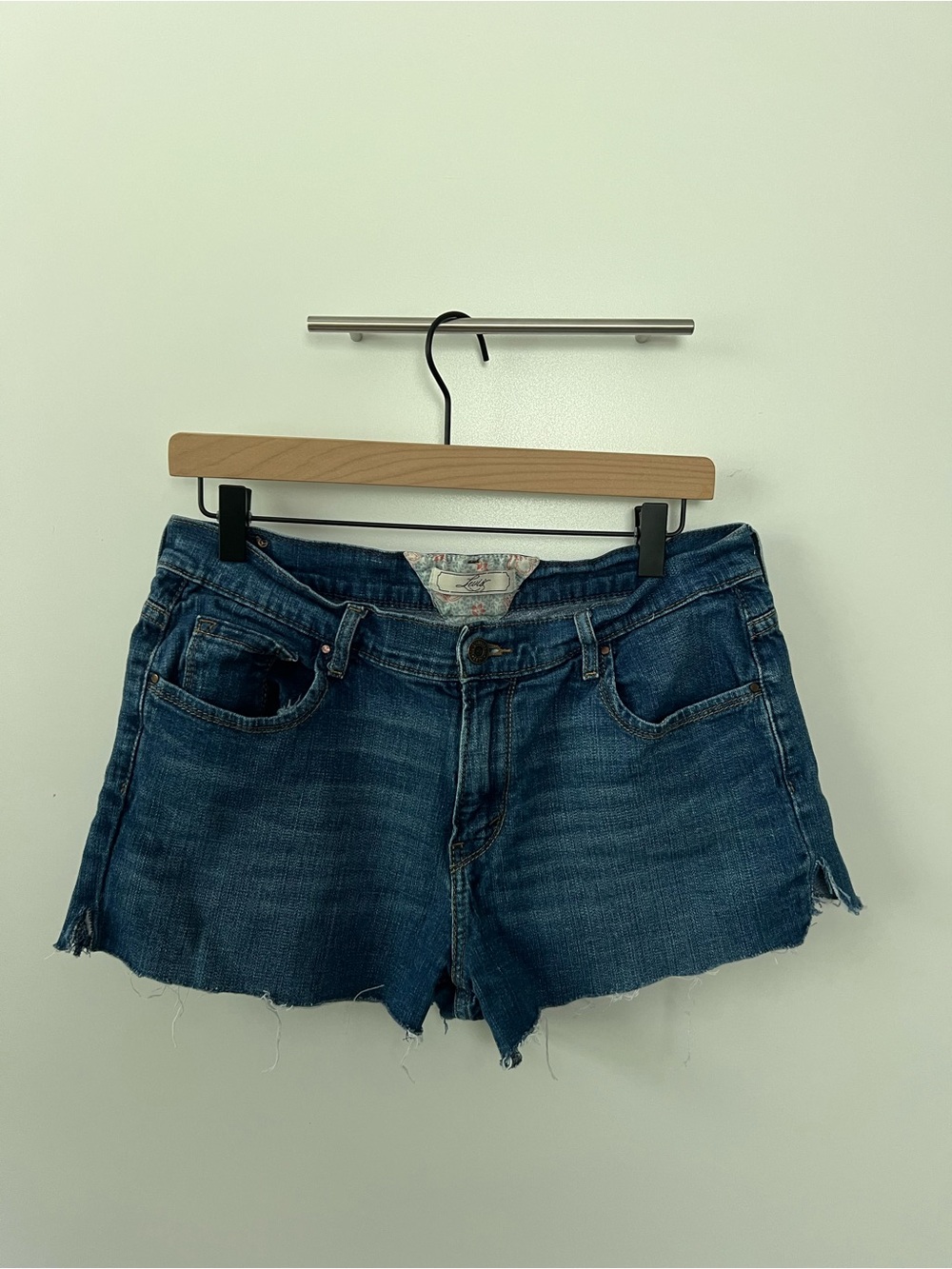 VINTAGE Levi's Dark Blue Denim Cutoff Women's Shorts